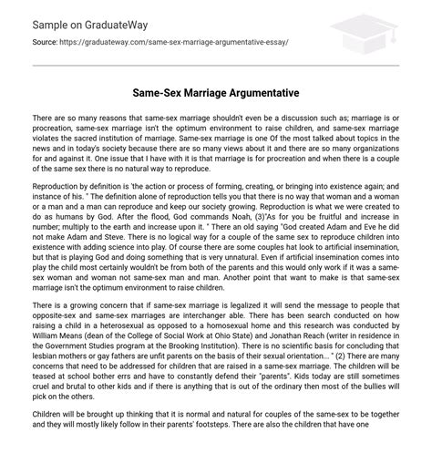 same sex marriage tekstong argumentatibo|Marriage Equality in the Philippines: Personal Essay .